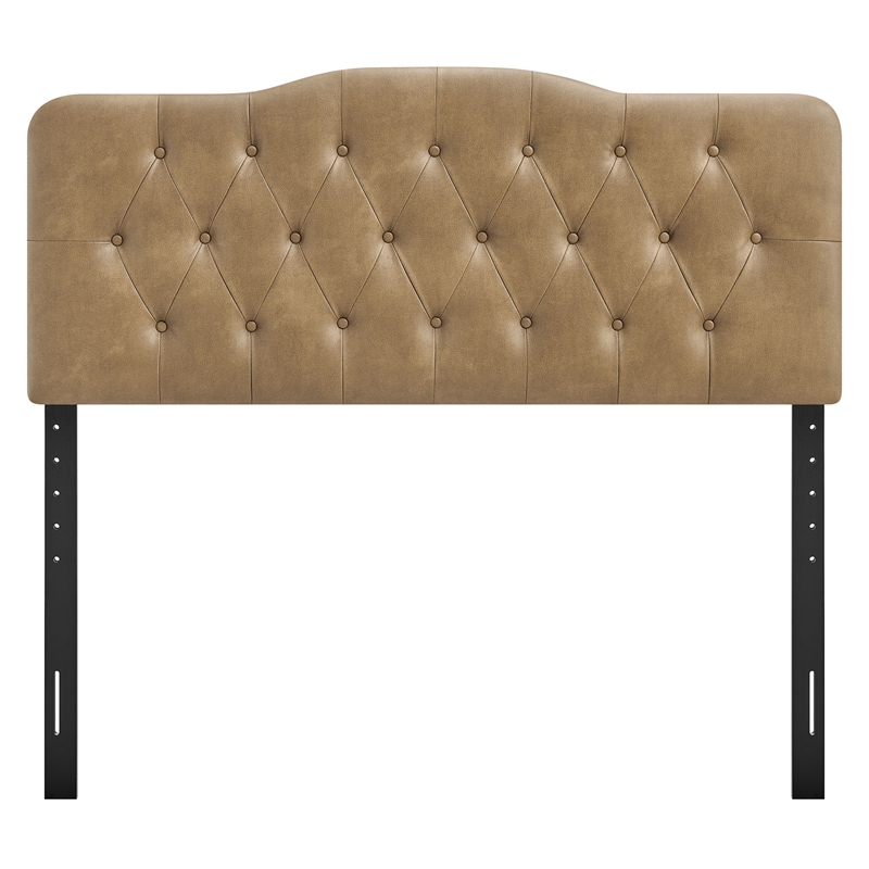 Annabel Vegan Leather Full Headboard in Toast