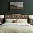 Annabel Vegan Leather Full Headboard in Mushroom