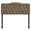 Annabel Vegan Leather Full Headboard in Mushroom