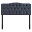 Annabel Premium Linen Blend Full Headboard in Denim