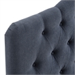 Annabel Premium Linen Blend Full Headboard in Denim
