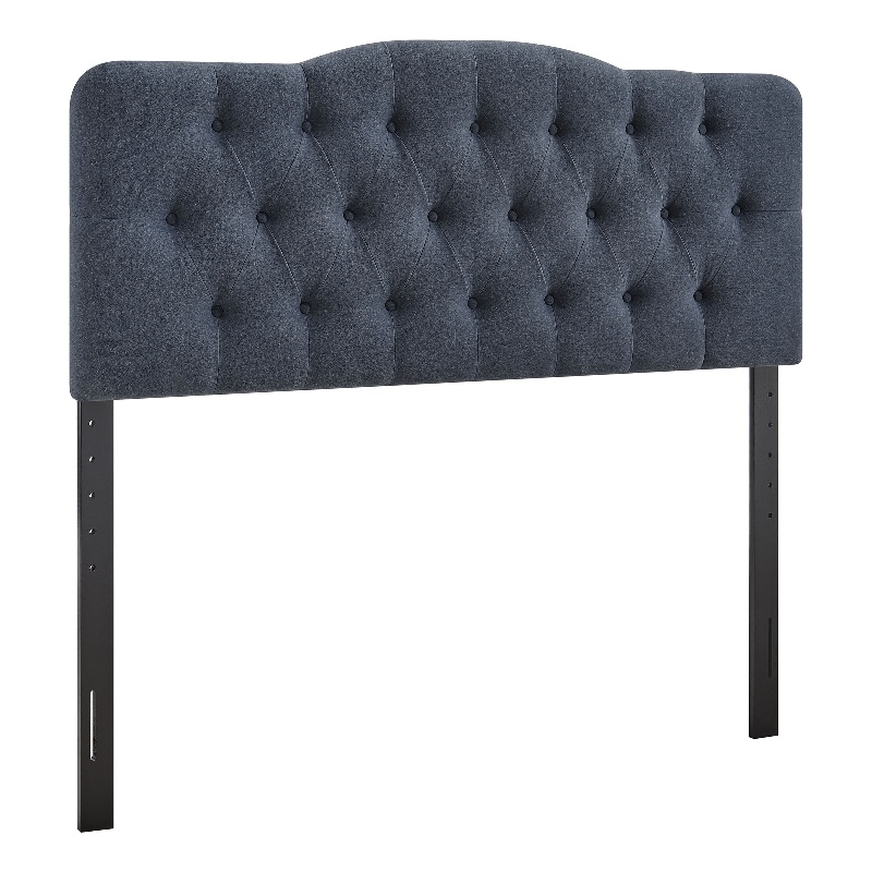Annabel Premium Linen Blend Full Headboard in Denim
