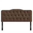 Annabel Premium Linen Blend Full Headboard in Cocoa