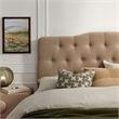 Annabel Premium Linen Blend Full Headboard in Almond