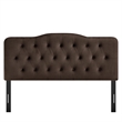 Annabel Stain-Resistant Performance Velvet Full Headboard in Chocolate Brown