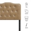 Annabel Faux Leather Twin Headboard in Toast