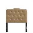 Annabel Faux Leather Twin Headboard in Toast