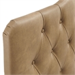 Annabel Faux Leather Twin Headboard in Toast
