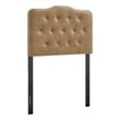 Annabel Faux Leather Twin Headboard in Toast