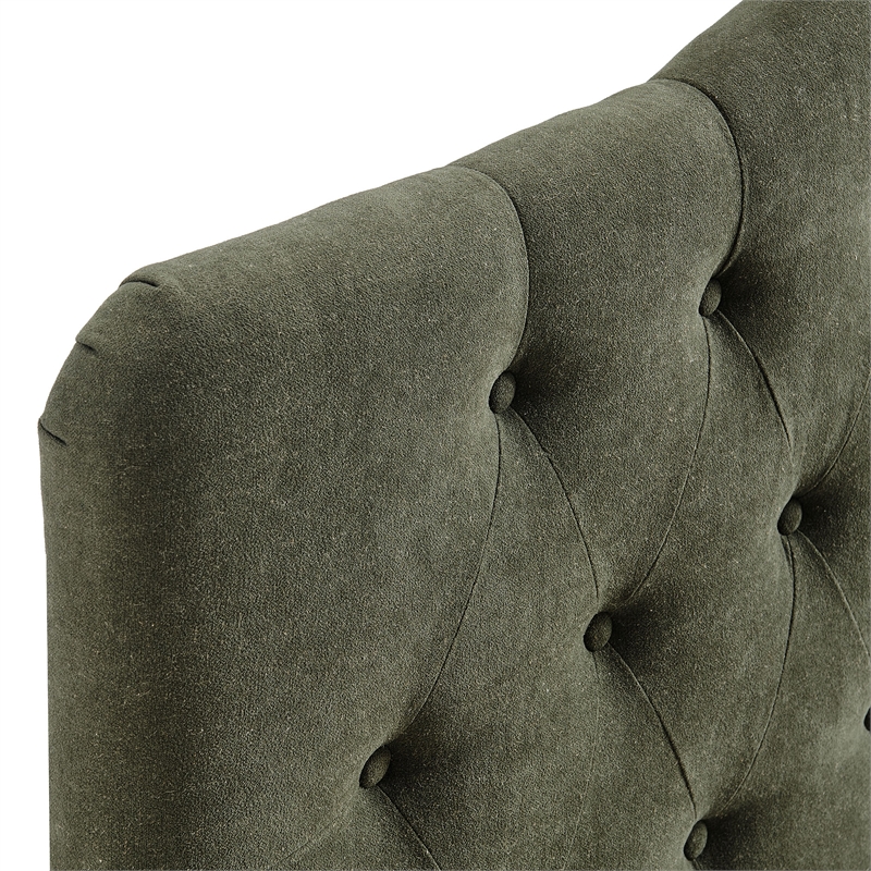 Annabel Premium Linen Blend Twin Headboard in Sage