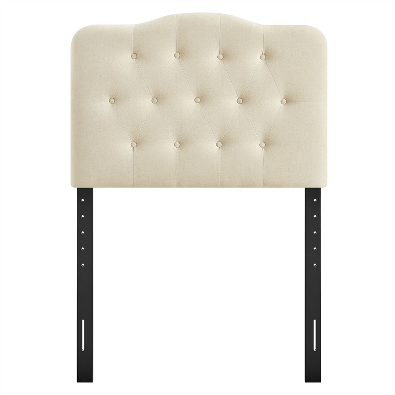 Annabel Premium Linen Blend Twin Headboard in Linen