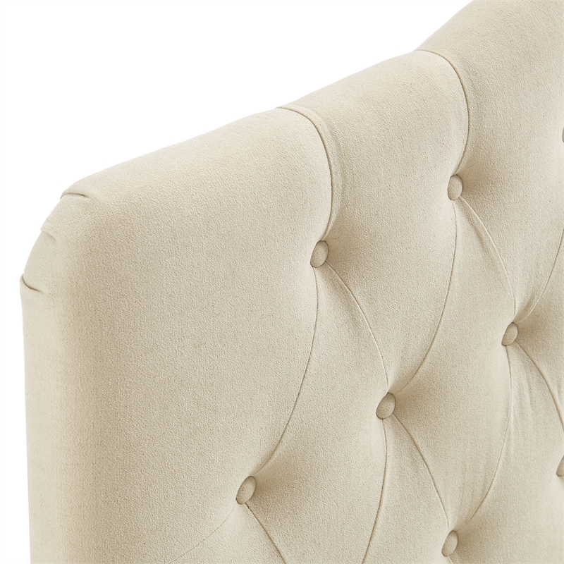 Annabel Premium Linen Blend Twin Headboard in Linen
