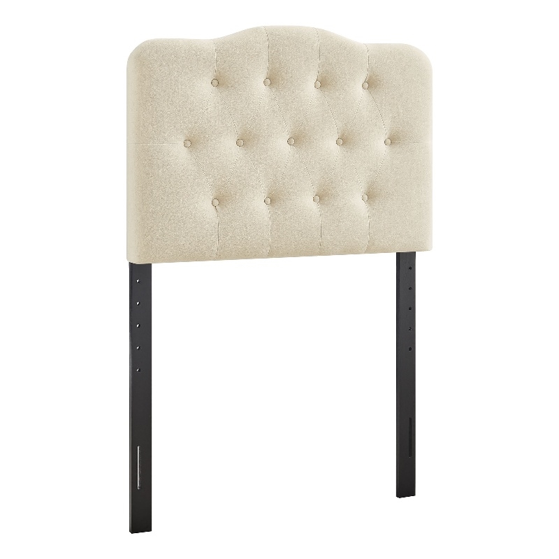 Annabel Premium Linen Blend Twin Headboard in Linen