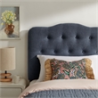 Annabel Premium Linen Blend Twin Headboard in Denim