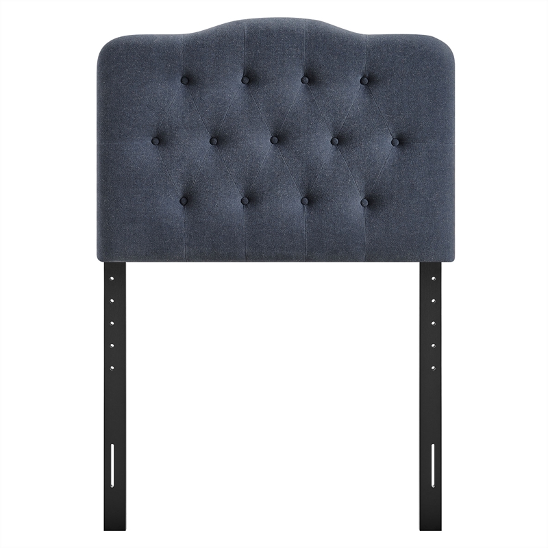 Annabel Premium Linen Blend Twin Headboard in Denim