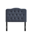 Annabel Premium Linen Blend Twin Headboard in Denim