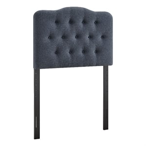 Annabel Premium Linen Blend Twin Headboard in Denim