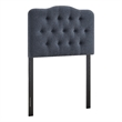 Annabel Premium Linen Blend Twin Headboard in Denim