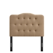 Annabel Premium Linen Blend Twin Headboard in Almond
