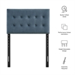 Emily Stain-Resistant Performance Velvet Twin Size Headboard in Cadet Blue