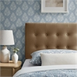 Emily Stain-Resistant Performance Velvet Twin Size Headboard in Taupe