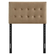 Emily Stain-Resistant Performance Velvet Twin Size Headboard in Taupe