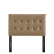 Emily Stain-Resistant Performance Velvet Twin Size Headboard in Taupe
