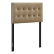 Emily Stain-Resistant Performance Velvet Twin Size Headboard in Taupe