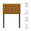 Emily Fabric Upholstered Twin Size Headboard in Copper
