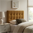 Emily Fabric Upholstered Twin Size Headboard in Copper