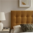 Emily Fabric Upholstered Twin Size Headboard in Copper
