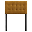 Emily Fabric Upholstered Twin Size Headboard in Copper