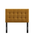 Emily Fabric Upholstered Twin Size Headboard in Copper