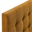 Emily Fabric Upholstered Twin Size Headboard in Copper