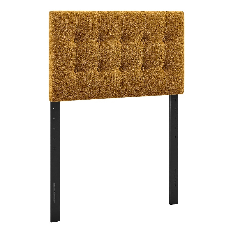 Emily Fabric Upholstered Twin Size Headboard in Copper
