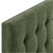 Emily Fabric Upholstered Twin Size Headboard in Foliage