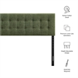 Emily Fabric Upholstered Full Size Headboard in Foliage