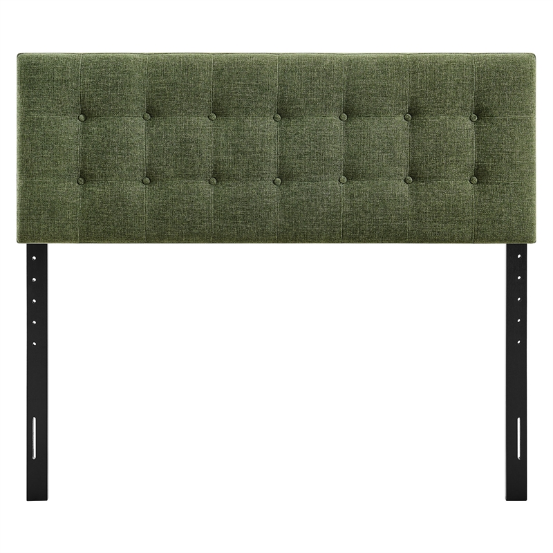 Emily Fabric Upholstered Full Size Headboard in Foliage