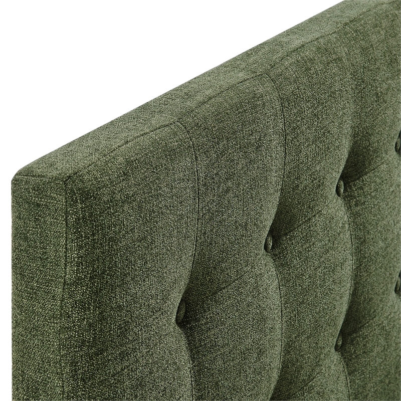 Emily Fabric Upholstered Full Size Headboard in Foliage