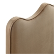Athena Stain-Resistant Performance Velvet Twin Size Headboard in Taupe