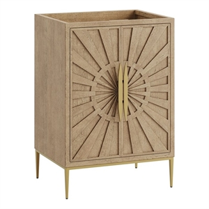 Modway Awaken 24&quot Bathroom Vanity Cabinet in Oak - Sink Basin Not Included