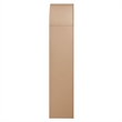 Caleb 4 Arched Display Shelf Bookcase in Tan