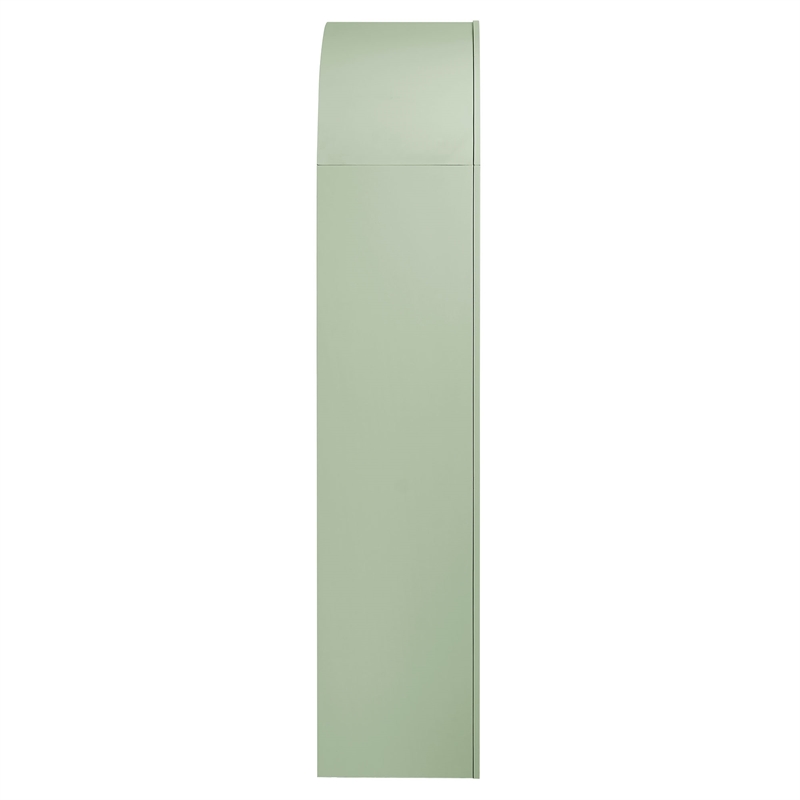 Caleb 4 Arched Display Shelf Bookcase in Sage