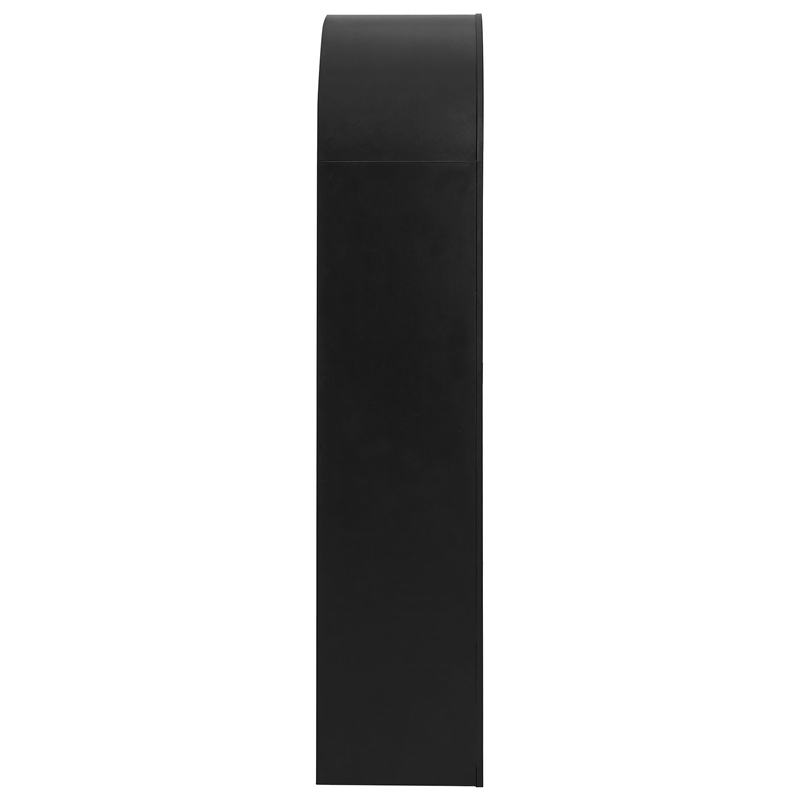 Caleb 4 Arched Display Shelf Bookcase in Black