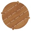 Eleni Round 35 Inch Outdoor Teak Wood Round Bar Table in Natural