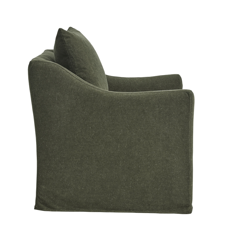 Somerset Linen Blend Armchair in Sage