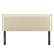 Camille Upholstered Linen Blend Full Size Headboard in Linen