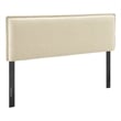 Camille Upholstered Linen Blend Full Size Headboard in Linen
