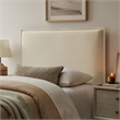 Camille Upholstered Linen Blend Twin Size Headboard in Linen