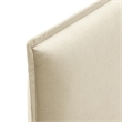 Camille Upholstered Linen Blend Twin Size Headboard in Linen